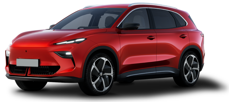 Der MGS5 Luxury in rot mit Sonderausstattung.